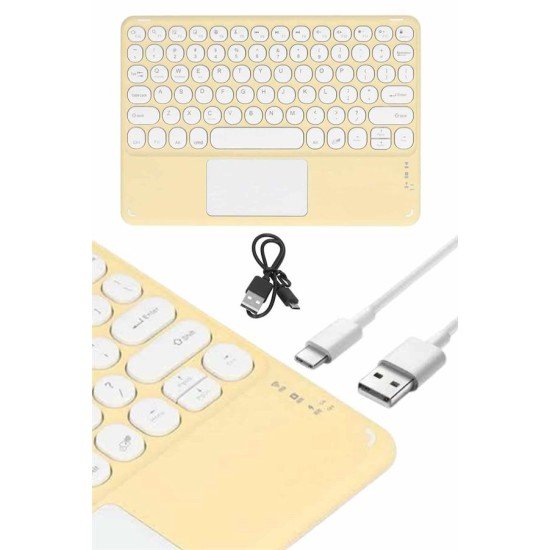 Android ve İOS Uyumlu Bluetooth Klavye Touchpad Slim Kablosuz Wifi Q Klavye Android ve İOS Uyumlu Bluetooth Klavye Touchpad Slim Kablosuz Wifi Q Klavye