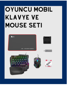 Android Uyumlu Klavye Mouse Oyun Seti – Gecikmesiz Bağlantı, Tak-Çalıştır Özellikli