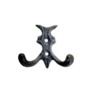 Antika Tarz Dekoratif Pirinç Koç Çiftli Askı - 50x55mm, Oksit Antika Tarz Dekoratif Pirinç Koç Çiftli Askı - 50x55mm, Oksit