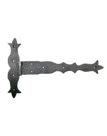 Antika Tarz Dekoratif Pirinç Kuyruklu Dövme Menteşe - 251x393 mm, Oksit