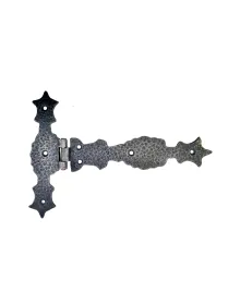 Antika Tarz Dekoratif Pirinç Kuyruklu Zambak Menteşe - 175x248 mm, Oksit