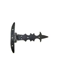 Antika Tarz Dekoratif Pirinç Kuyruklu Lale Menteşe - Dar Kasa, Oksit