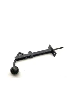 Antika Tarz Dekoratif Pirinç Ayarlı Panjur Stoperi - 150x55 mm, Oksit