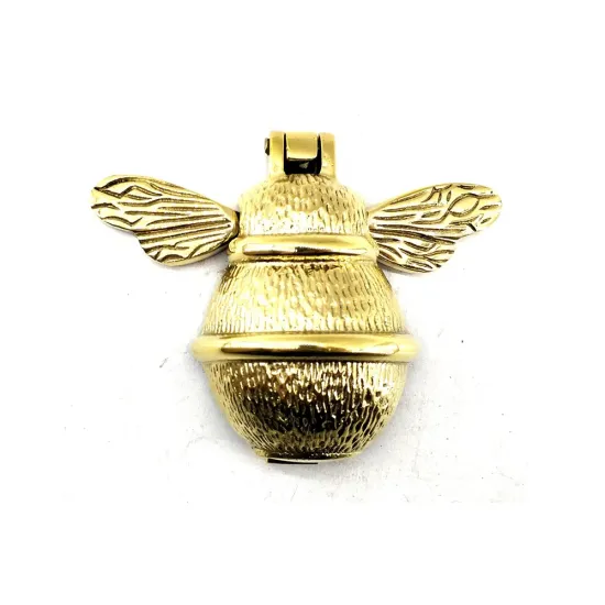 Antika Tarz Dekoratif Pirinç Arı Kapı Tokmağı, Taktak - Küçük,123x150mm, Sarı Antika Tarz Dekoratif Pirinç Arı Kapı Tokmağı, Taktak - Küçük,123x150mm, Sarı