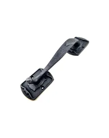 Antika Tarz Dekoratif Pirinç Ayak Tip Büyük Kapı Çekme Kolu - 220x50mm, Oksit