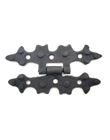 Antika Tarz Dekoratif Pirinç Yıldız Menteşe - 84x44 mm, Oksit