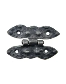 Antika Tarz Dekoratif Pirinç Bodur Menteşe - 75x50 mm, Oksit