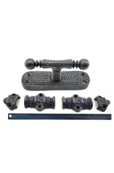 Antika Tarz Dekoratif Pirinç Üstten İspanyolet - 133x40 mm, Oksit