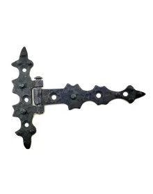 Antika Tarz Dekoratif Pirinç Yıldız Kuyruklu Menteşe - 85x110 mm, Oksit