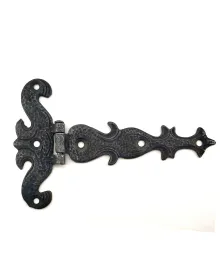 Antika Tarz Dekoratif Pirinç Kuyruklu Kelebek Menteşe - 94x147 mm, Oksit