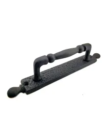 Antika Tarz Dekoratif Pirinç Misket Çekme Kapı Kolu - 223x33 mm, Oksit