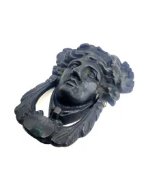 Antika Tarz Dekoratif Pirinç Sezar Kapı Tokmağı, Taktak - Oksit