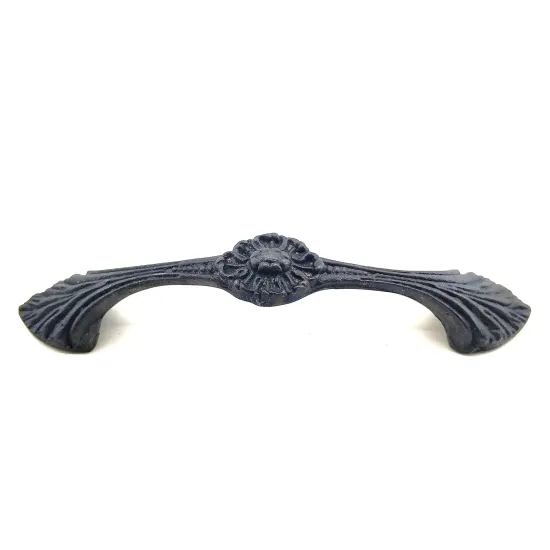 Antika Tarz Dekoratif Pirinç Göz Mobilya Kulbu - 21x127 mm, Oksit