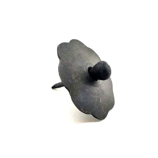 Antika Tarz Dekoratif Pirinç Düğmeli Kabara - 40 mm, Oksit Antika Tarz Dekoratif Pirinç Düğmeli Kabara - 40 mm, Oksit