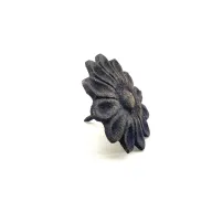 Antika Tarz Dekoratif Pirinç Papatya Kabara - 42 mm, Oksit Antika Tarz Dekoratif Pirinç Papatya Kabara - 42 mm, Oksit