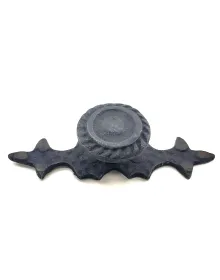 Antika Tarz Dekoratif Pirinç Çizgili Düğme - 25x80 mm, Oksit