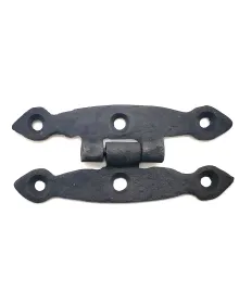 Antika Tarz Dekoratif Pirinç Dar Menteşe - 75x39 mm, Oksit