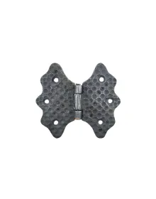 Antika Tarz Dekoratif Pirinç Kelebek Menteşe - 92 mm, Oksit