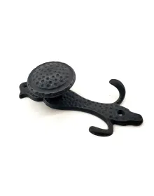 Antika Tarz Dekoratif Pirinç Portmanto Askı - 150x72 mm, Oksit