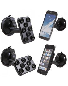 Araç İçi Telefon-Tablet-Navigasyon Tutucu-(8 Vantuzlu Döner Başlıklı)