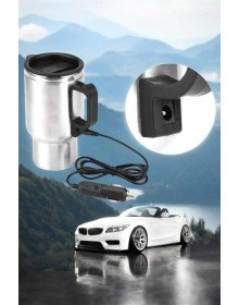Araç İçi Çelik Su Isıtıcı Termos Bardak Çakmak Girişli Kupa Görünümlü