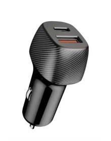Araç İçi Şarj Cihazı 38W Güç Kapasiteli Type-C Girişli Araba Çakmaklık