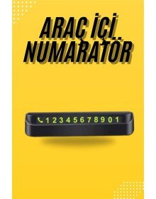Araç Park Numaratörü Tüm Araçlara Uyumlu Araba Numaralık