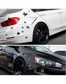 Araç Sticker Mermi ve Oto Sticker Yara Şeklinde 3D