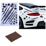 Araç Sticker Seti Yara Bere Oto Sticker Yara Şeklinde 3D