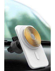 araç uyumlu Kablosuz 15W Taşınabilir Şarj Aleti Çift Kablo