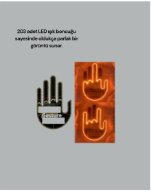 Aracınız İçin Eğlenceli ve Güvenli İletişim: LED Jest Lambası, Uzaktan Kumandalı, Kolay Montaj