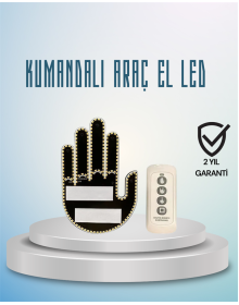 Aracınız İçin Eğlenceli ve Güvenli İletişim: LED Jest Lambası, Uzaktan Kumandalı, Kolay Montaj