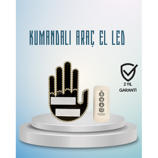 Aracınız İçin Eğlenceli ve Güvenli İletişim: LED Jest Lambası, Uzaktan Kumandalı, Kolay Montaj