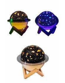 Aromaterapi Hava Nemlendirici Gece Lambası Uzay Model Satürn Oda Kokusu