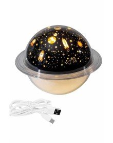 Aromaterapi Hava Nemlendirici Gece Lambası Uzay Model Satürn Oda Kokusu