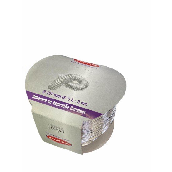 Aspilatör Borusu Telli 127 mm 3 Metre Aspilatör Borusu Telli 127 mm 3 Metre