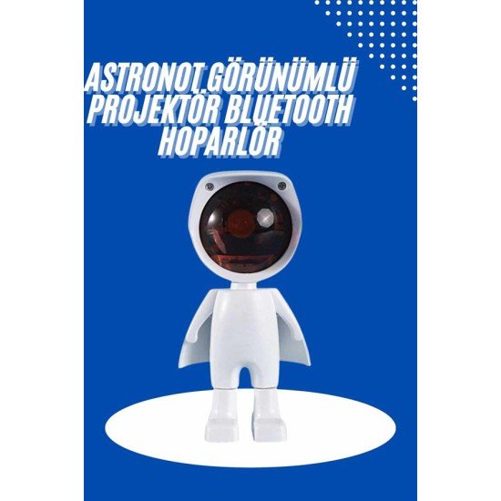 Astronot Işık Projektörü Gökkuşağı Projeksiyon Gece Lambası Hediyelik
