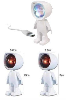 Astronot Işık Projektörü Gökkuşağı Projeksiyon Gece Lambası Hediyelik Astronot Işık Projektörü Gökkuşağı Projeksiyon Gece Lambası Hediyelik