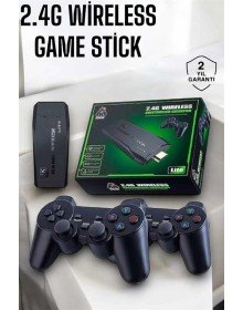 Atari Oyun Konsolu 2000 Oyunlu Game Stick 2.4G Wireless