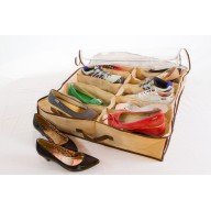 Ayakkabı Saklama Çantası 12 Bölmeli Shoes Under Ayakkabı Saklama Çantası 12 Bölmeli Shoes Under