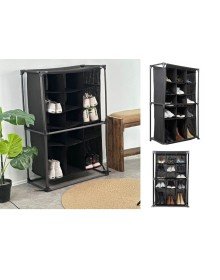 Ayakkabı Rafı - 15 Bölmeli Kumaş Ayakkabı Dolabı