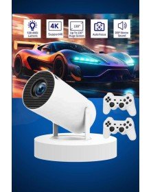 Ayaklı Oyun Projeksiyonu Çift Kollu Taşınabilir Sinema Projektörü