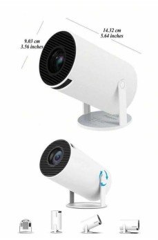 Ayaklı Projeksiyon Taşınabilir Mini Projektör Sinema Projektörü Android