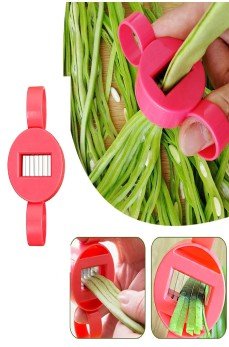 Ayarlanabilir Yeşil Fasulye Dilimleme Kesici Pratik Bamya Bakla Vs Parçalayıcı Dilimleyici