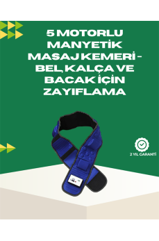Ayarlanabilir Hız ve Titreşim Modlarına Sahip Manyetik Masaj ve Zayıflama Kemeri