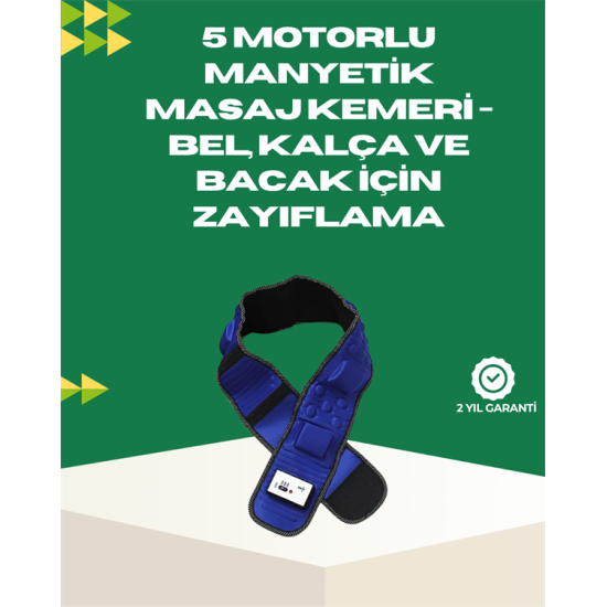 Ayarlanabilir Hız ve Titreşim Modlarına Sahip Manyetik Masaj ve Zayıflama Kemeri