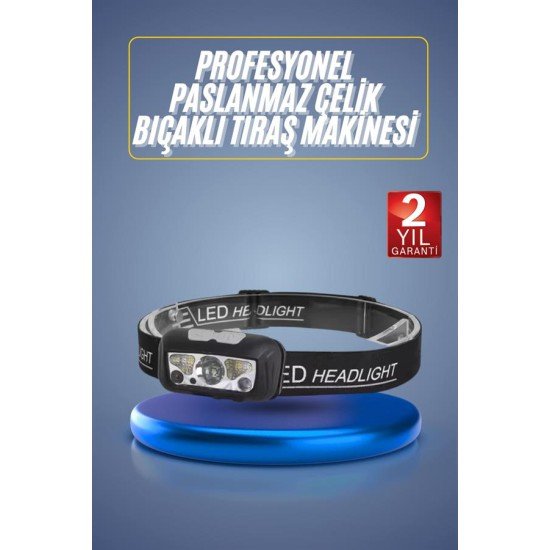 Ayarlanabilir Kafa Lambası Type-C Şarjlı Kompakt Kamp Lambası