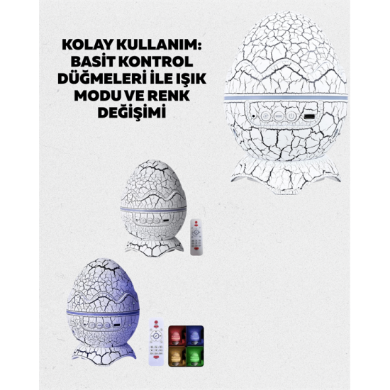 Ayarlanabilir Parlaklık ve Sis Efektli Atmosfer Lambası