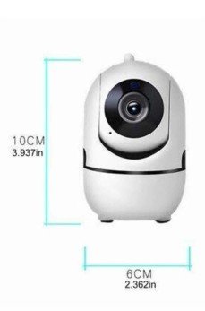 Baby Kamera Kablosuz 720P Beyaz 360 Derece Wifi Kamera Full HD 1080p