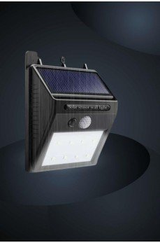 Bahçe Aydınlatma Sensörlü Güneş Enerjili Duvar Lambası 40 Led Işık